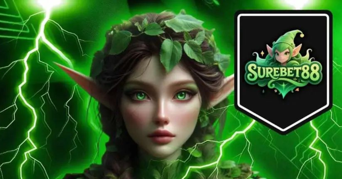 Main banner showing SUREBET88 official platform access and mobile interface